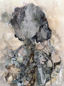 Sofia Papadopoulou, ''La Personne 4’’, 62x52cm, μικτή τεχνική