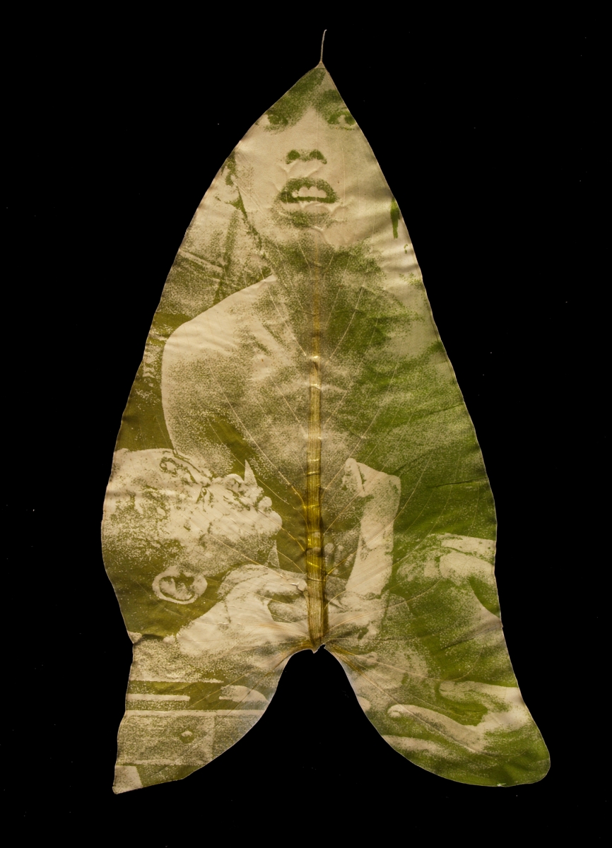 Binh Danh, Holding #2, from the Immortality: The Remnants of the Vietnam and American War series, 2009. Chlorophyll print and resin. Courtesy of the artist.