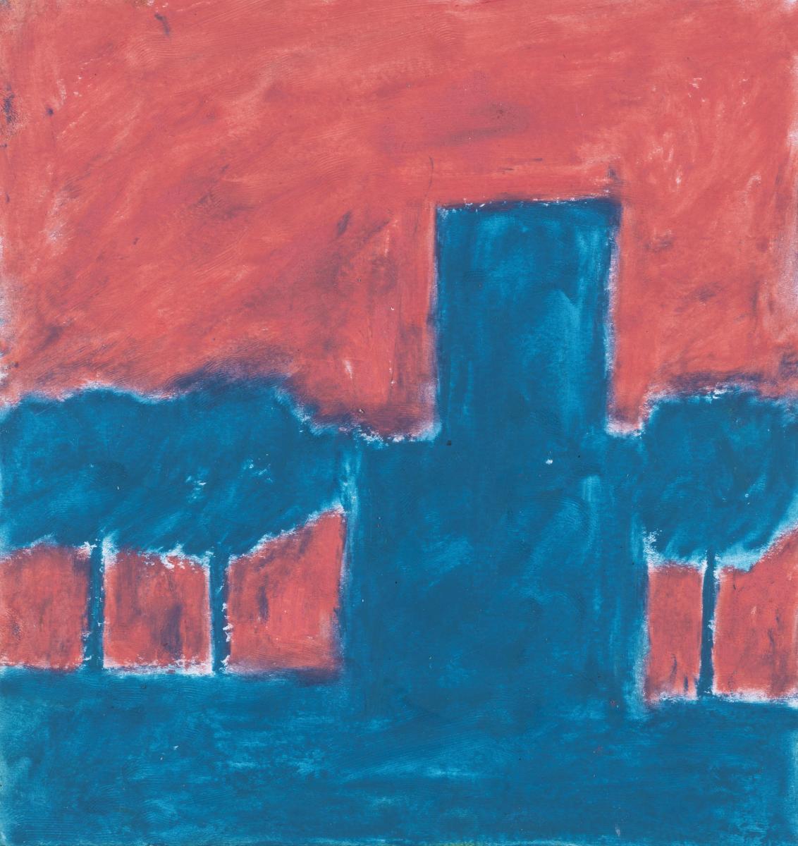 Untitled, 2025, oil stick on canvas, 20x20 cm