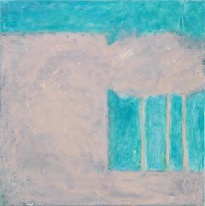 Untitled, 2025, oil stick on canvas, 40x40 cm