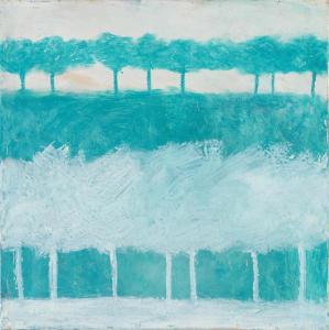 Untitled, 2025, oil stick on canvas, 40x40 cm